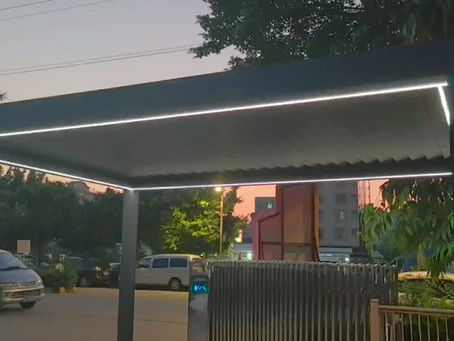 How to Design a Retractable and Adjustable Louvered Pergola?