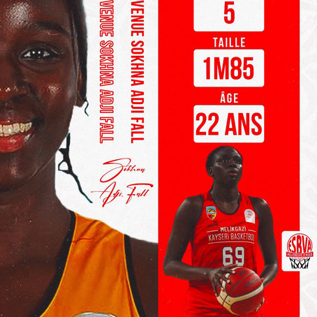L'intérieure sénégalaise de 22ans, Sokhna Adji Fall rejoint Villeneuve