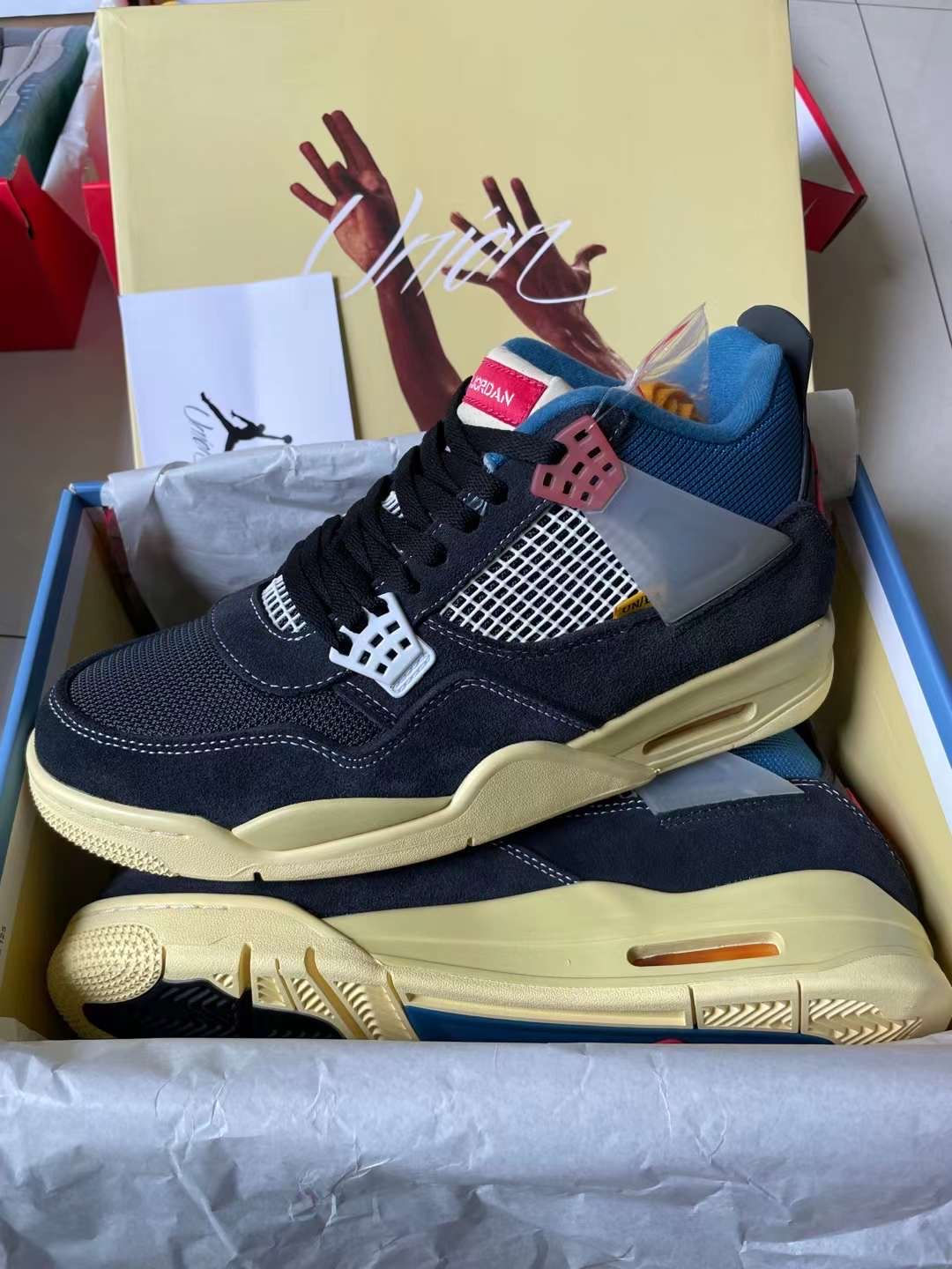 UNION LA X AIR JORDAN 4 RETRO 'OFF NOIR'