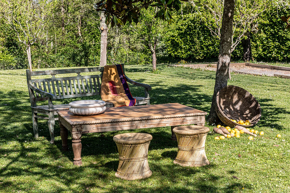Thumbnail: Tabouret en bambou- ref1139