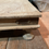Thumbnail: Table basse vintage en bois brut - ref 1227