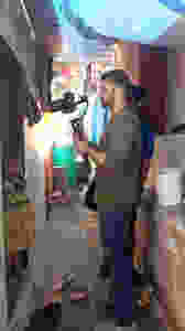 Chinmay at a video shoot
