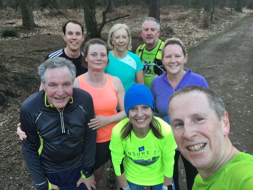 Friday evening run in Swinley Forest