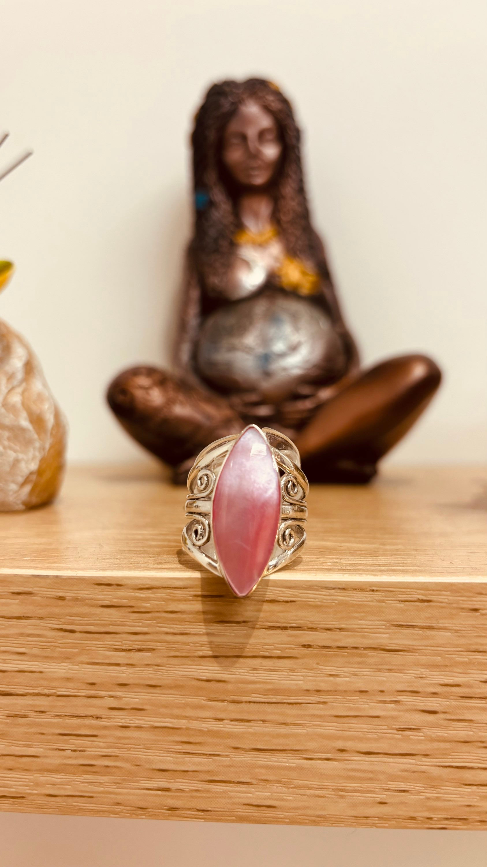 Pink Shell Ring 