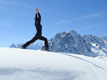Une pratique enneigée en Haute-Savoie #randoyoga