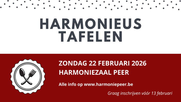 Harmonieus tafelen op 22 februari 2026