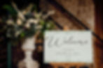 Welcome Sign - Charlotte & James - A1 Welcome Sign