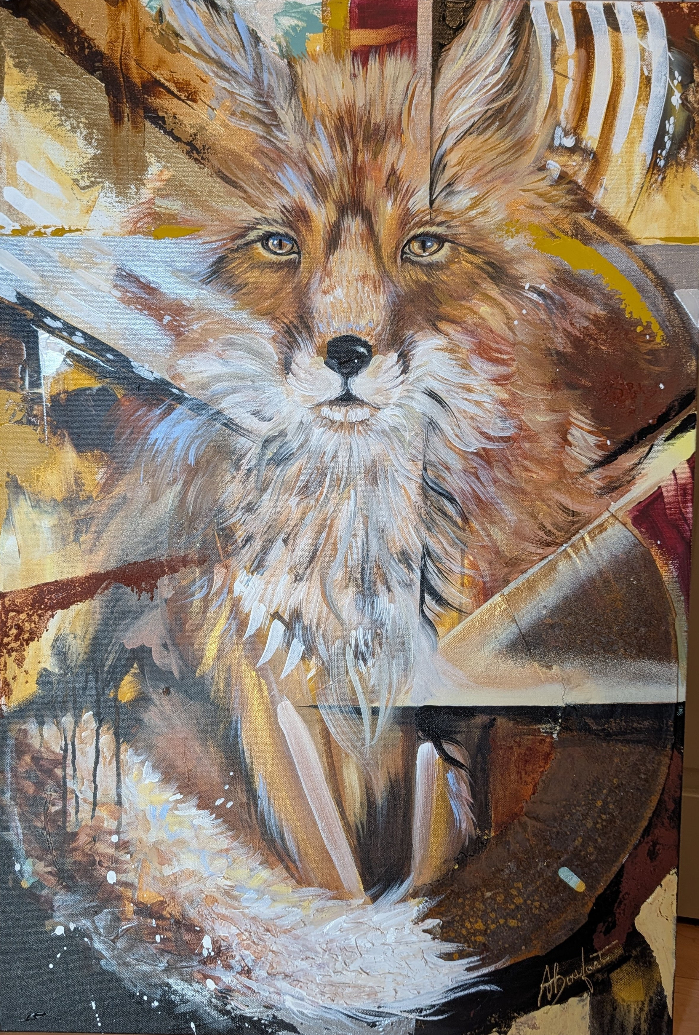 Timide, toile galerie, 24 X 36