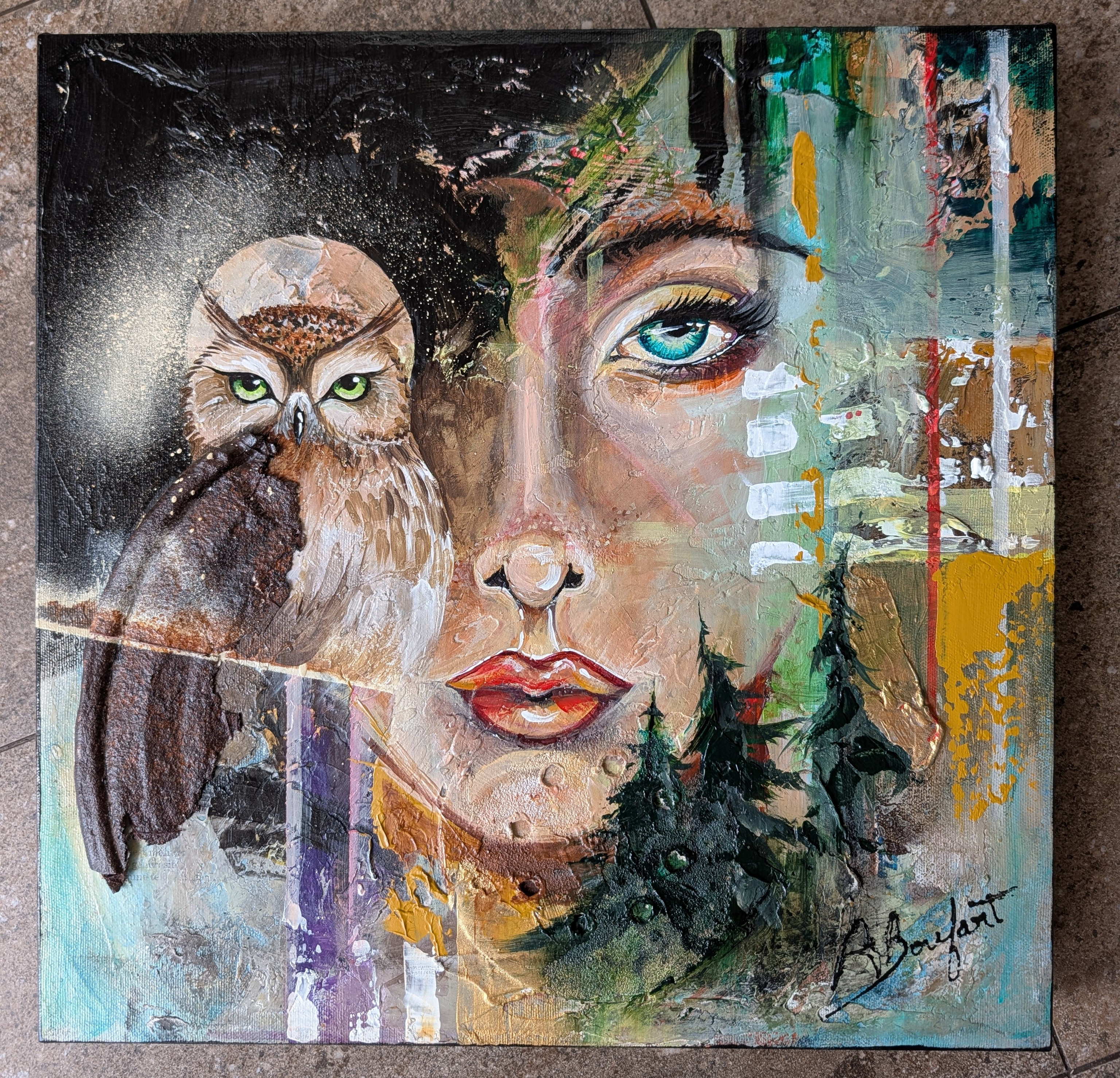 Ma réalité, toile galerie 16 X 16