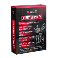 ULTIMATE BUNDLE + LIFETIME LICENSE GYM FITNESS EXERCISE WORKOUT YOGA ANIMATION