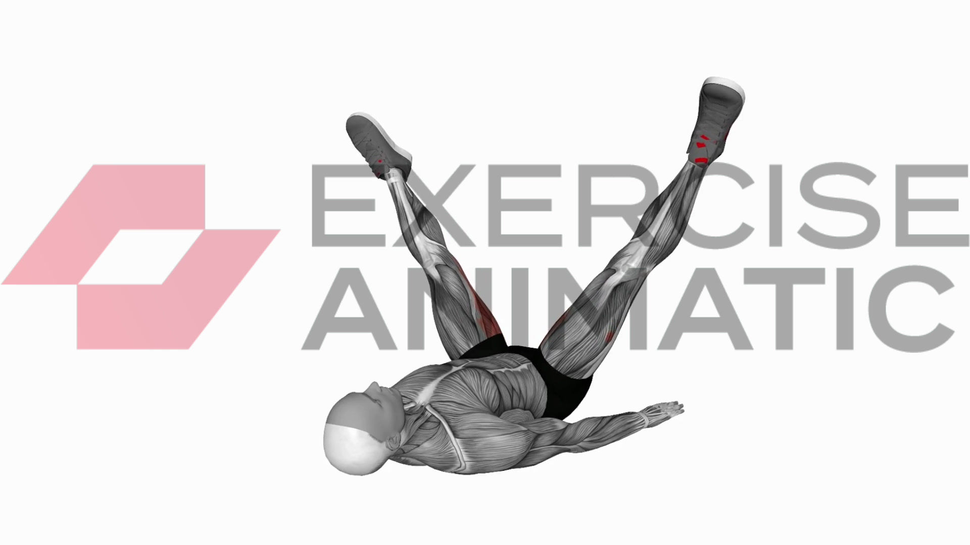 3D animation of a male performing Adductor dynamic stretch with muscle highlights