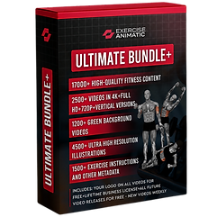 ULTIMATE BUNDLE + LIFETIME LICENSE GYM FITNESS EXERCISE WORKOUT YOGA ANIMATION