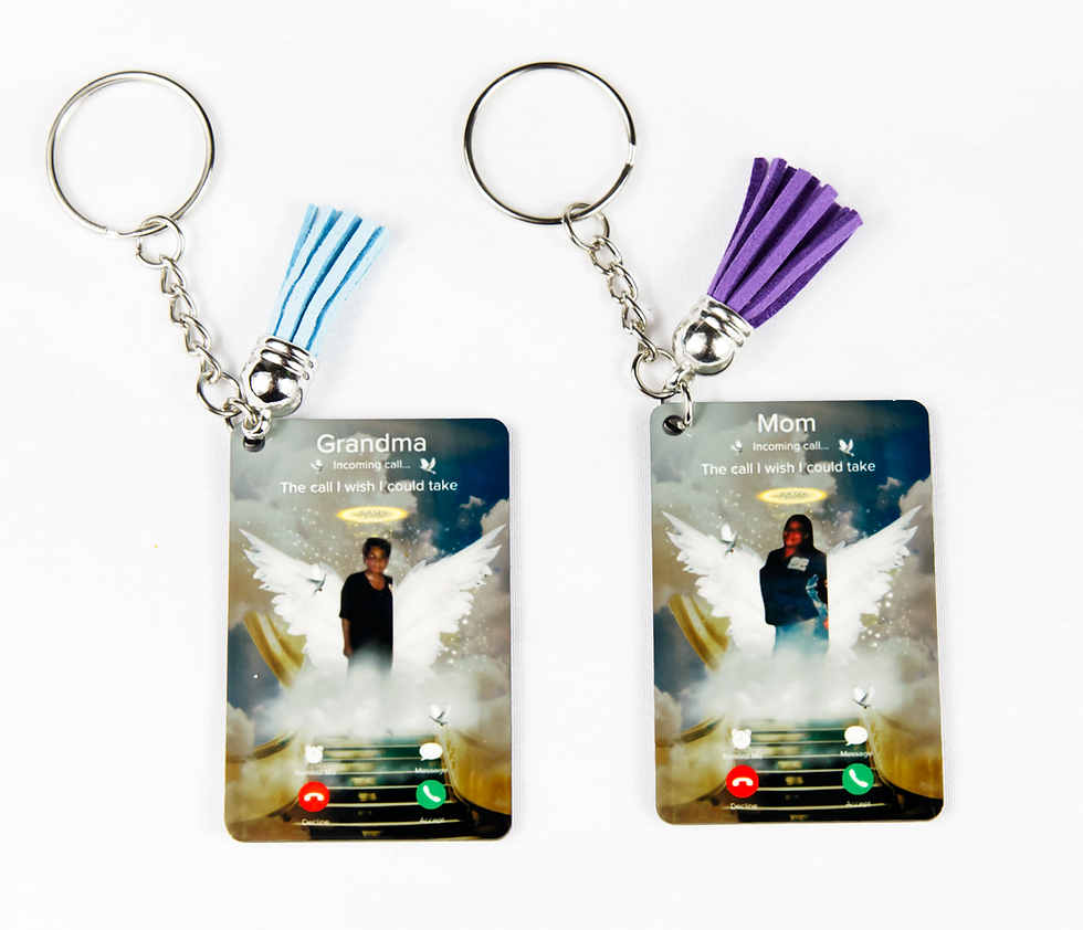 Thumbnail: Heaven Gates Phone Call Memorial Keychain