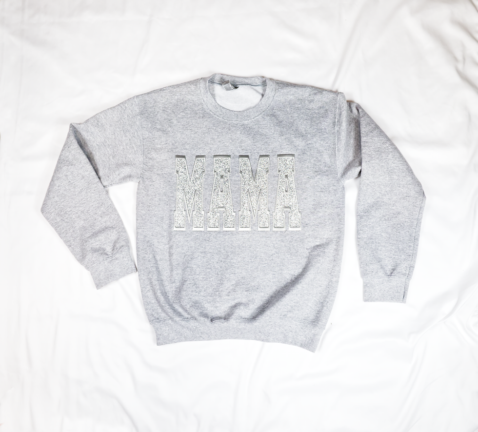 Thumbnail: Mama Glitter Embroidered Sweatshirt