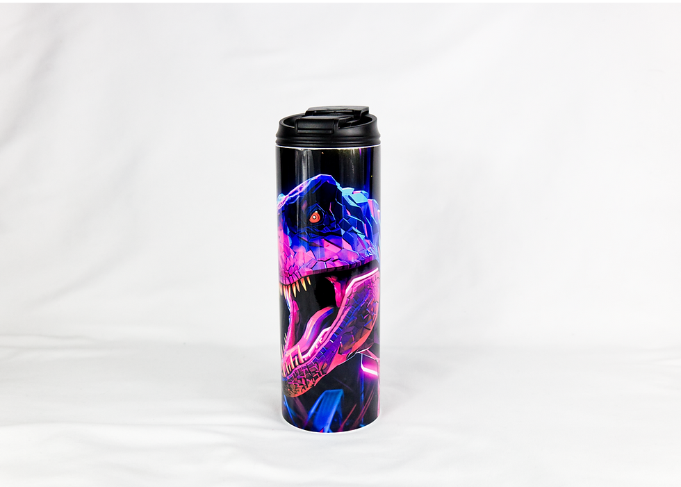 Thumbnail: Neon Dinosaur Dual Opening 20oz Tumbler