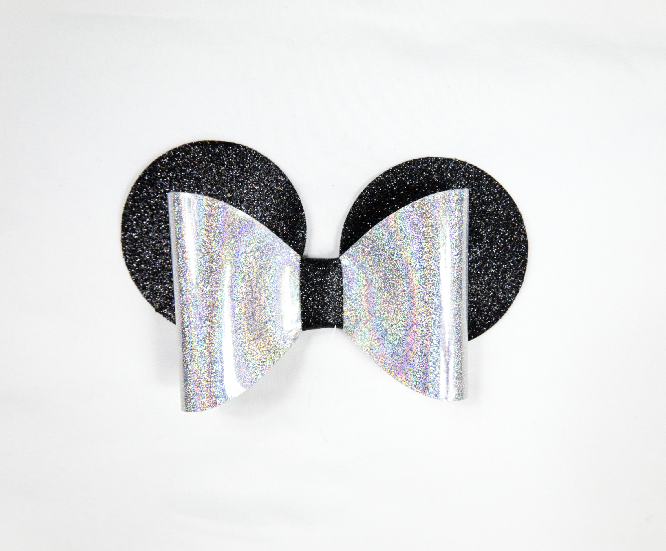 Holographic Black Ear Hair Clip