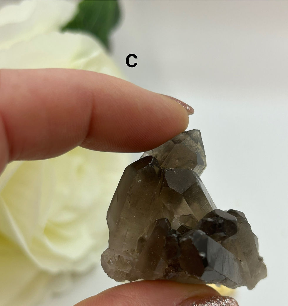 Thumbnail: Mini Smoky Quartz clusters