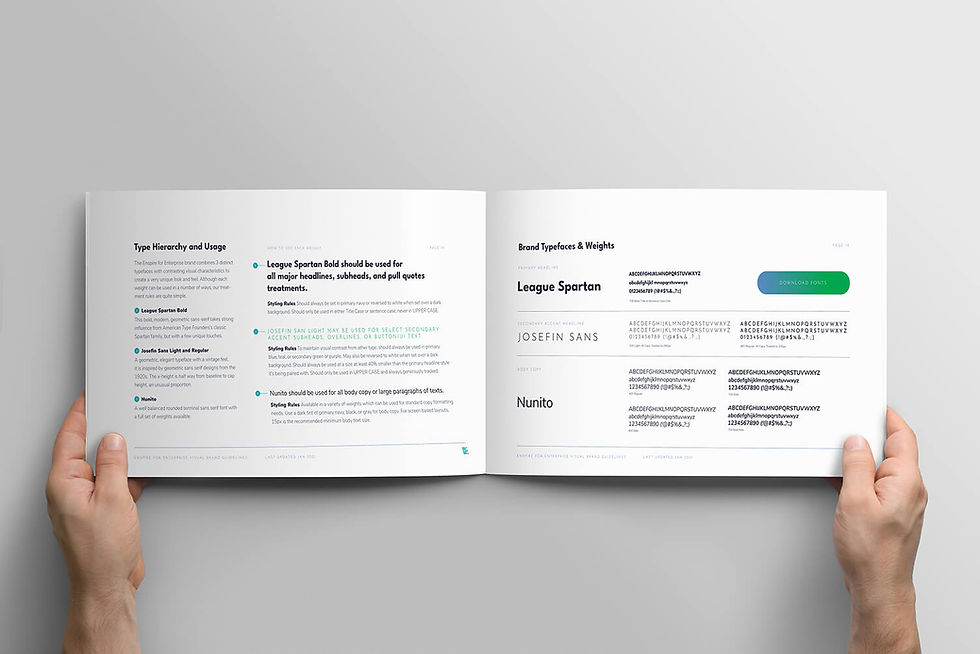 the enspire for enterprise brand guidelines