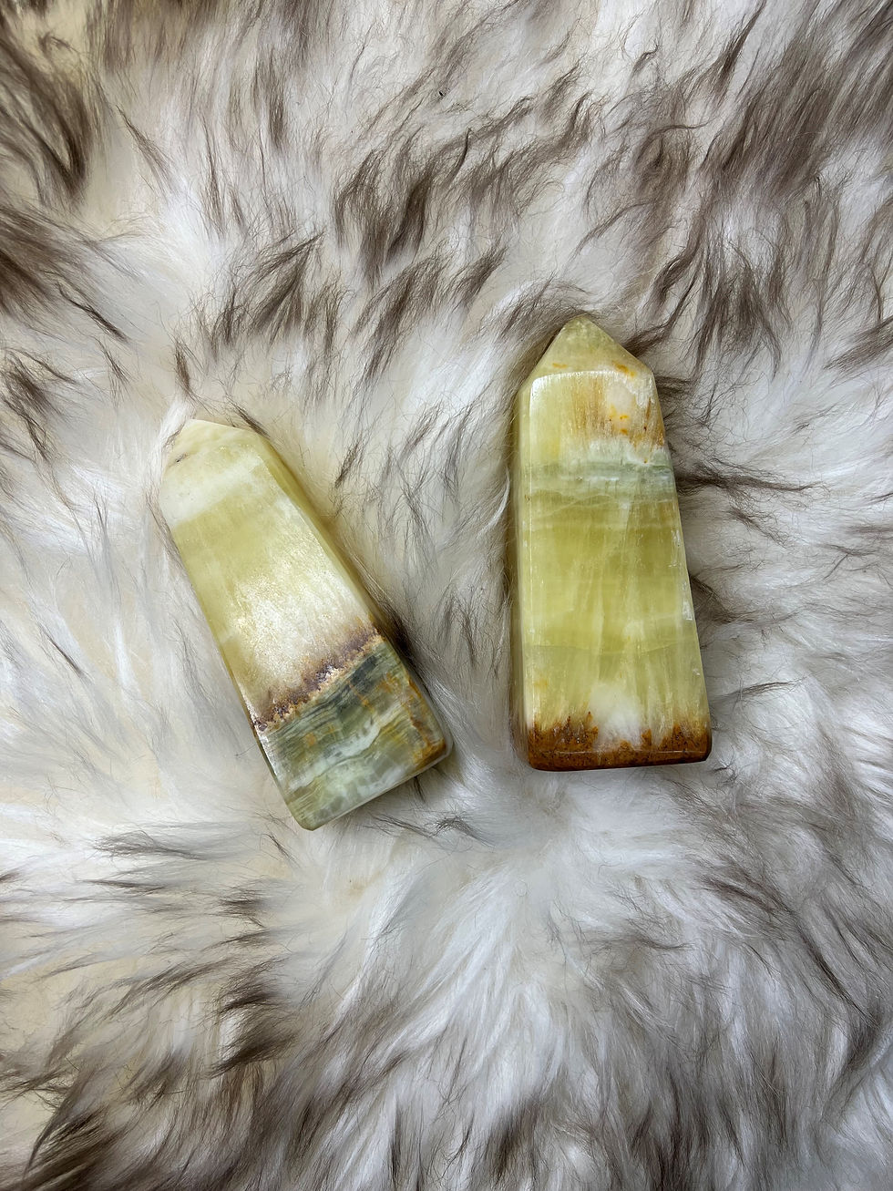 Lemon Calcite Obelisks