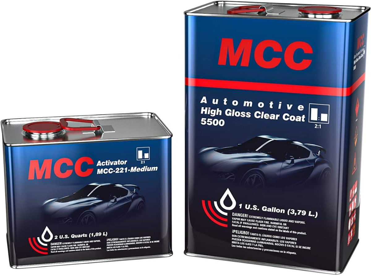 Automotive MCC-HS CLEAR COAT 5500 2K High Gloss Clear Coat MediumKit