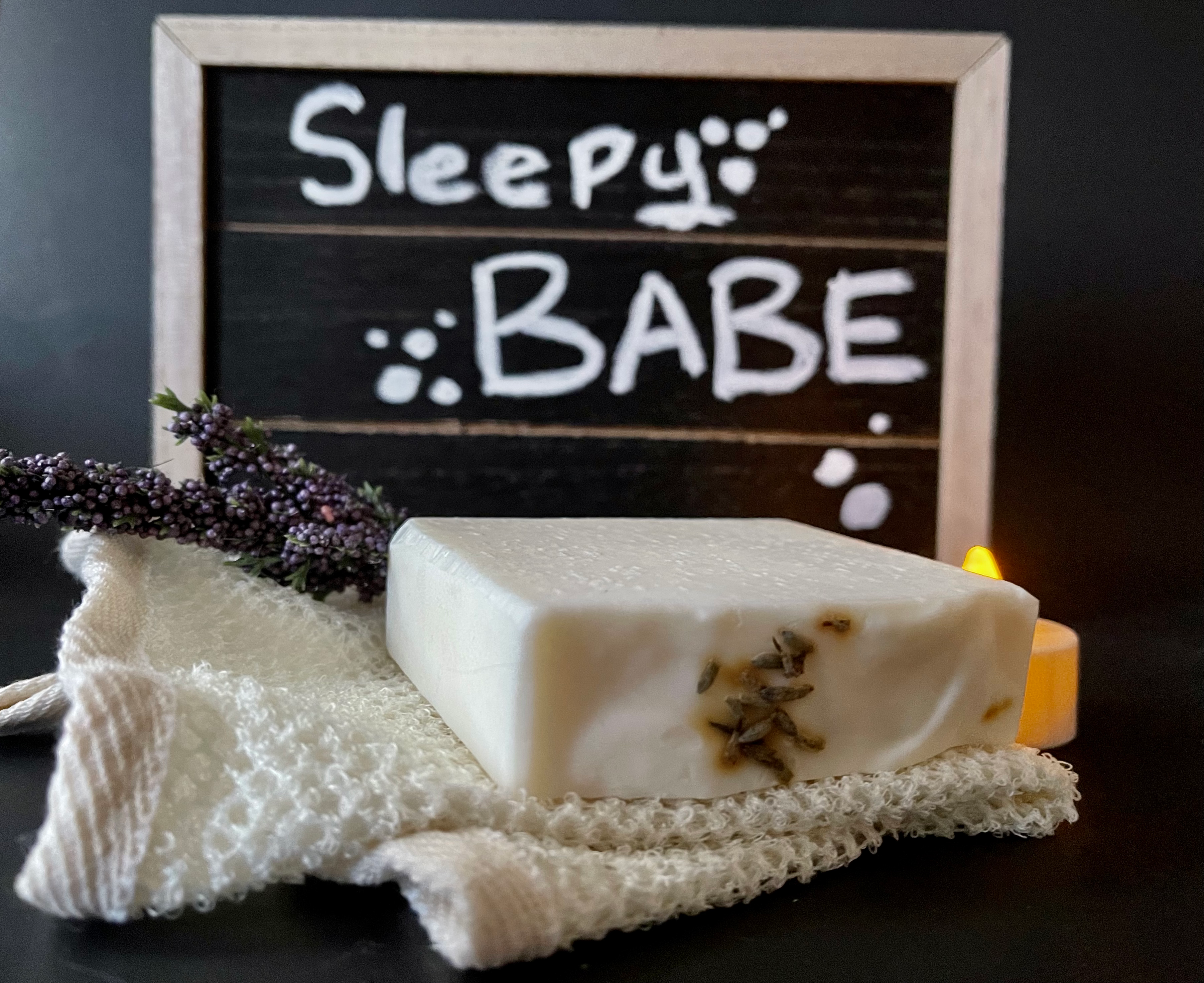 SLEEPY BABE- Cold Processed, Handmade Soap- NO ARTIFICIAL COLORS OR FRAGRANCES
