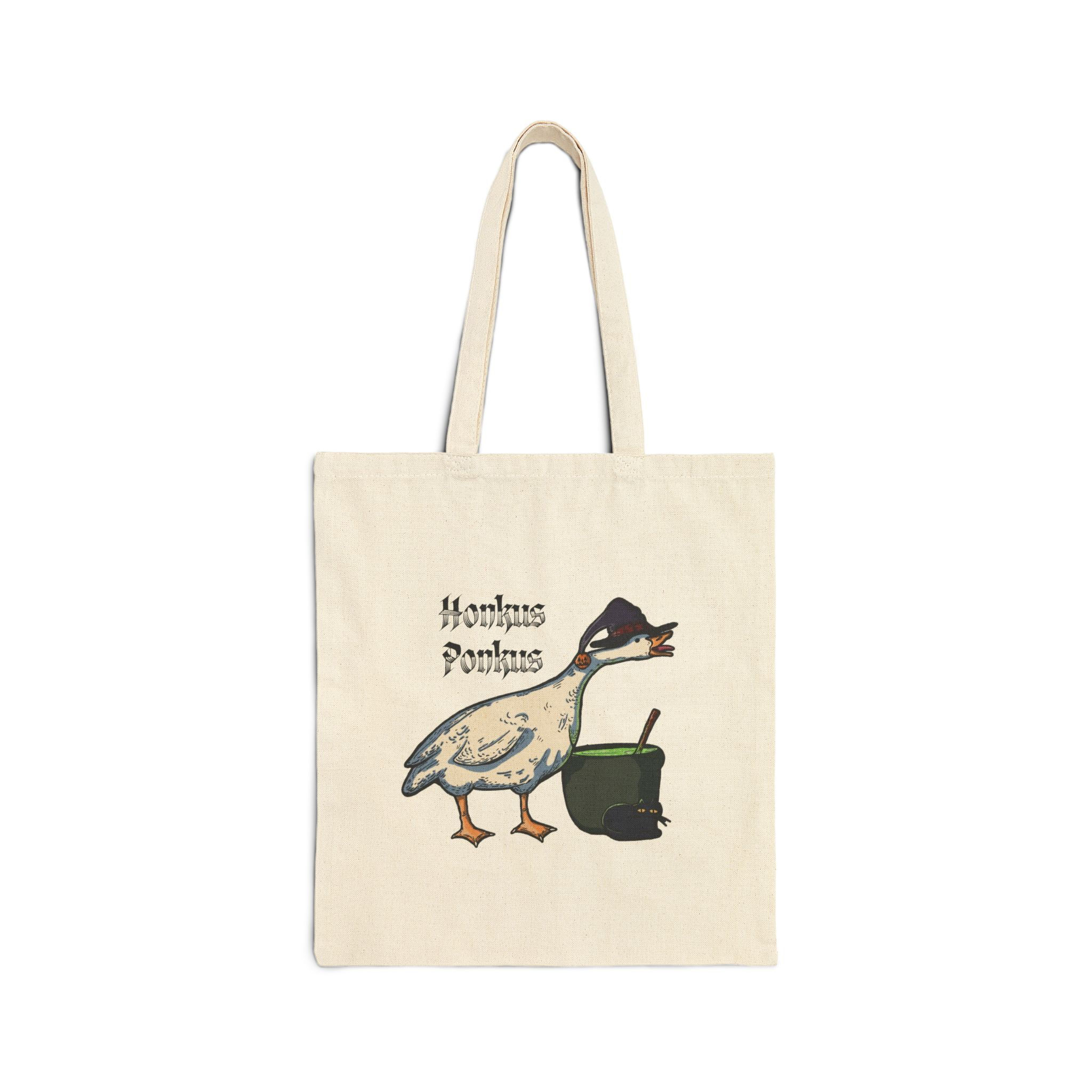 Cotton Canvas Tote Bag - Honkus Ponkus
