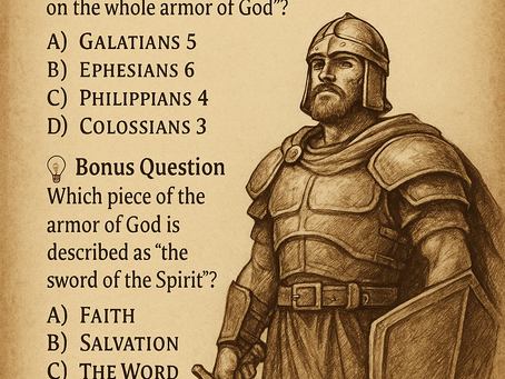 📖 Bible Trivia – October 25th: God’s Armor of Protection 🛡️
