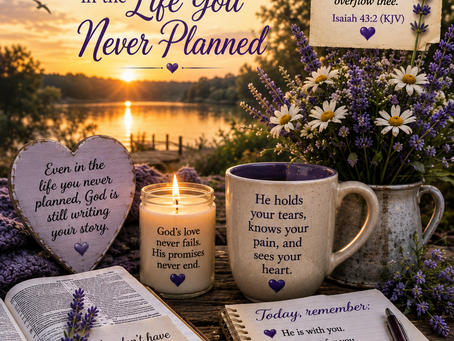 💜 Agape Love Daily Grief Support Devotional 💜Wednesday, August 26, 2026“God Is Still With You in the Life You Never Planned”