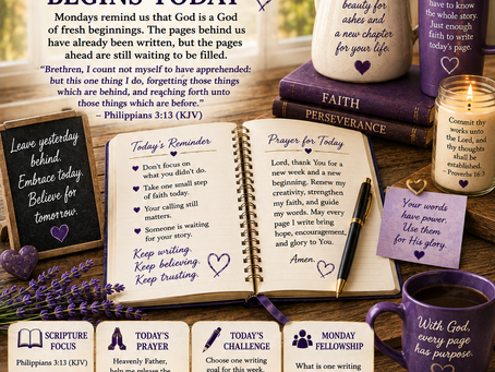 ✍️ Agape Love Publishing – Author DevotionalMonday, August 17The Next Chapter Begins Today
