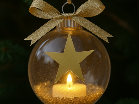 🎁 Christmas Craft Countdown – Day 7Craft: “Star of Bethlehem Light-Up Ornament” ⭐✨