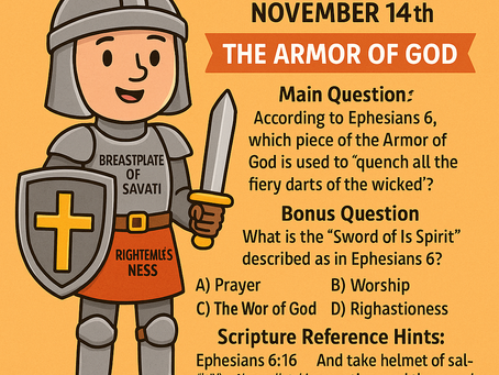 📖 Bible Trivia – November 14th — joyful, fun, and filled with God’s truth!