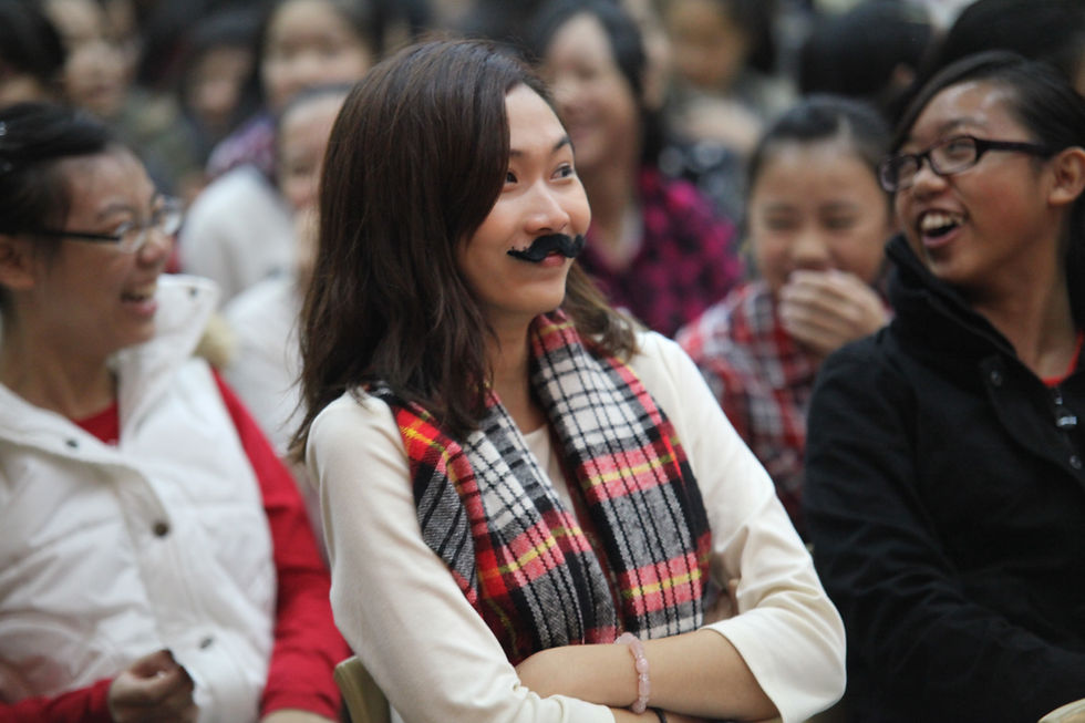 Miss Lee's mustache!