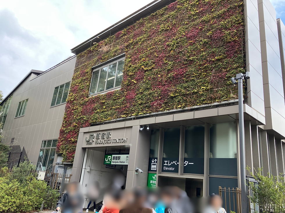 JR原宿駅、新しくなっていて驚きました。