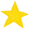 Download premium png of Yellow star icon png cute crayon shape, transparent background by 
