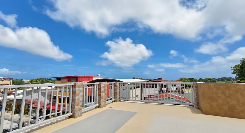 City view and sunset from a centrally located rental in Puerto Princesa, Palawan, walking distance to shops and attractions