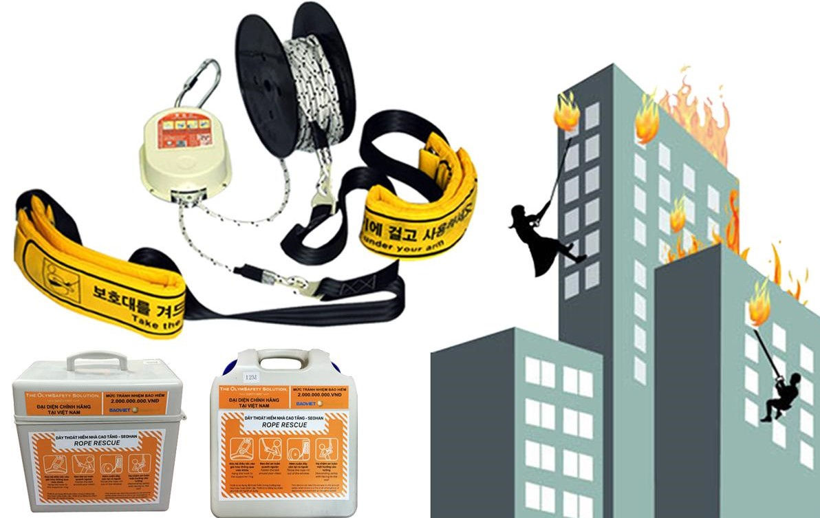 Dây thoát hiểm Seohan 72m