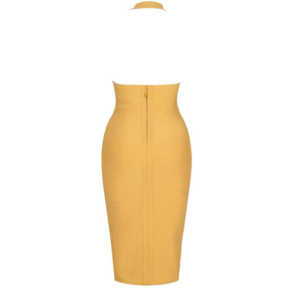 Thumbnail: Alessandra V-Neck Halter Bandage Dress