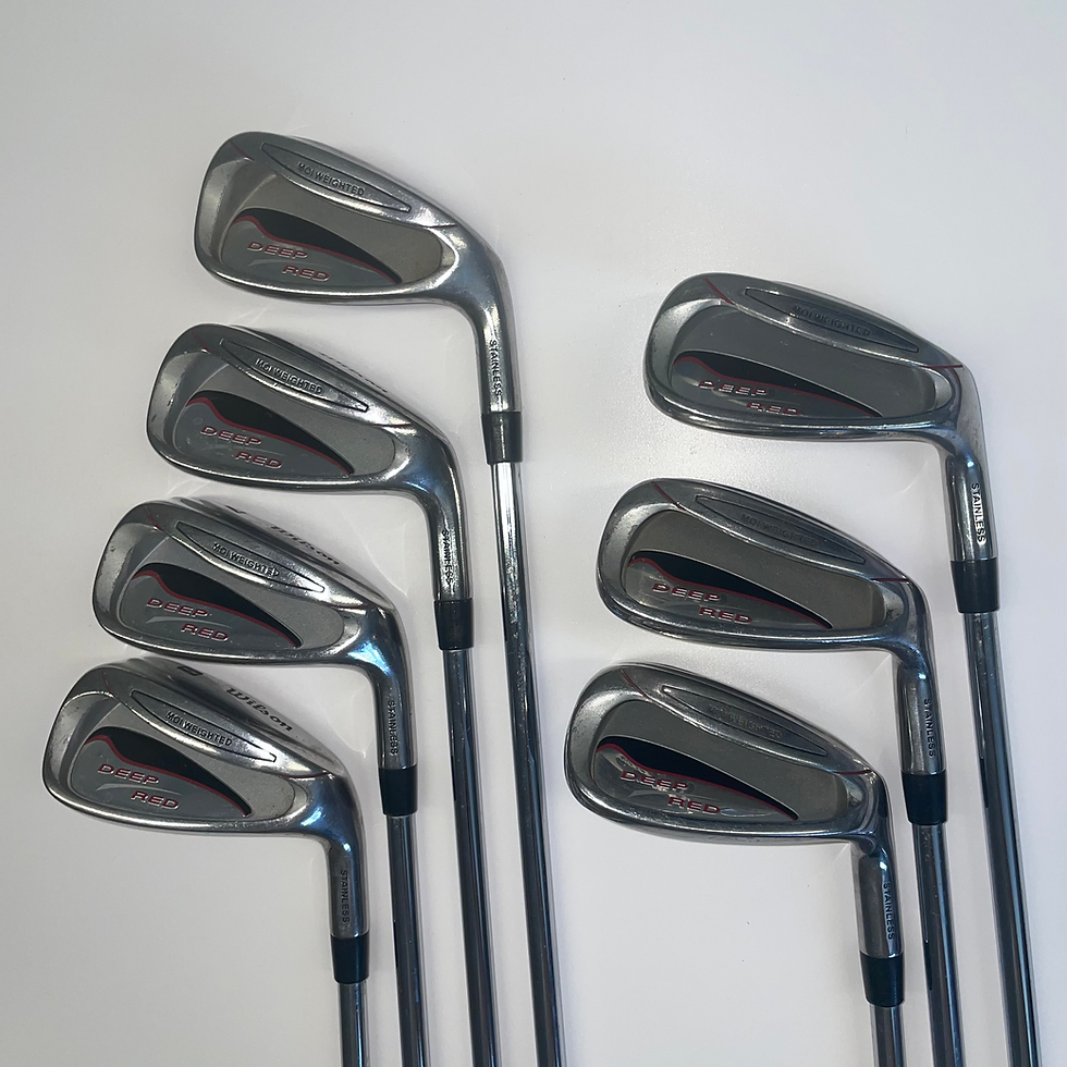 Wilson Deep Red Iron Set (5-PW+SW) Men’s 7 Right Handed Golf Clubs