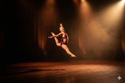 Violet isolated leap