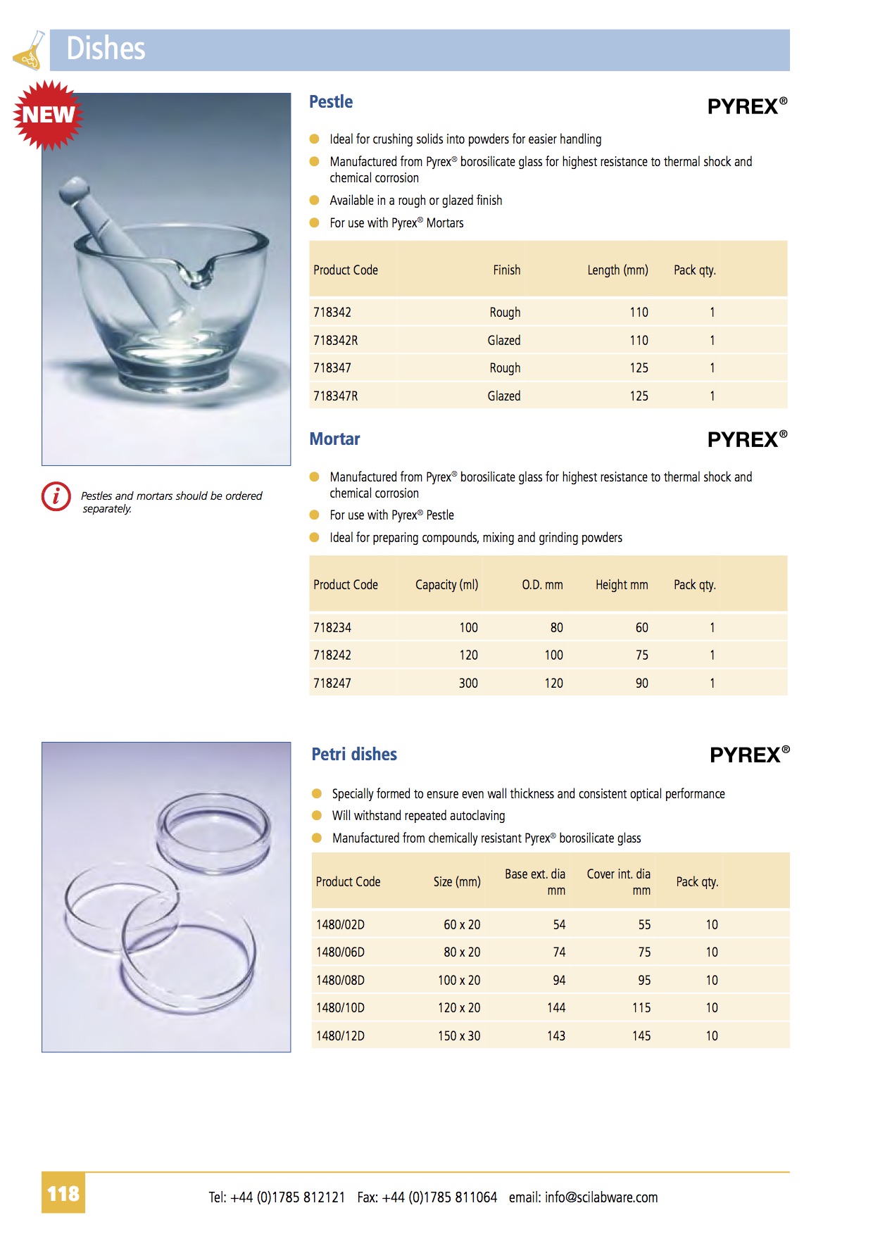 Pestle & Glass PetriDishes