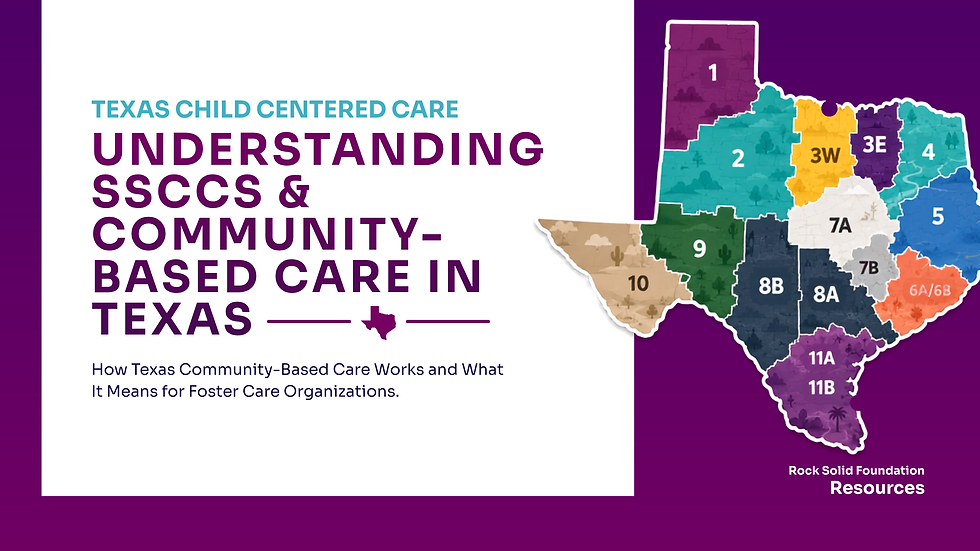 SSCCs and Community Based Care
