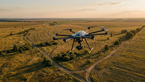4K drone çekimi ile geniş arazi görüntüleme, havadan detaylı ve yüksek çözünürlüklü görüntüler
