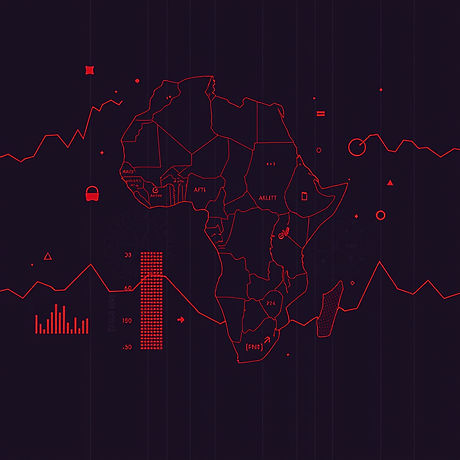 red financial graphics like wall street with Africa.jpg