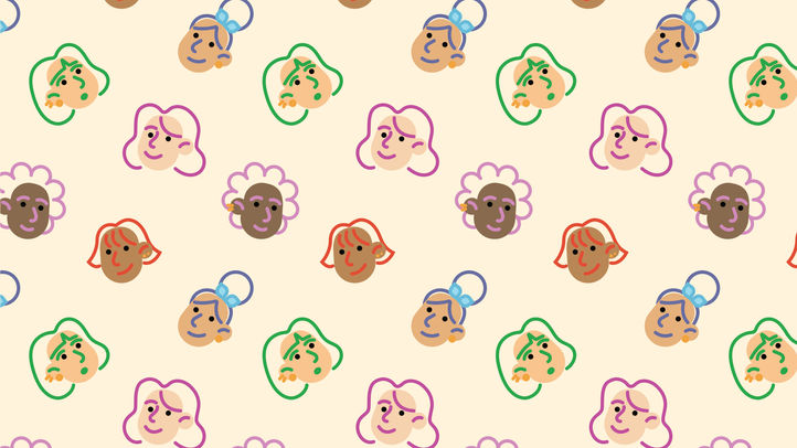 Character Faces Pattern