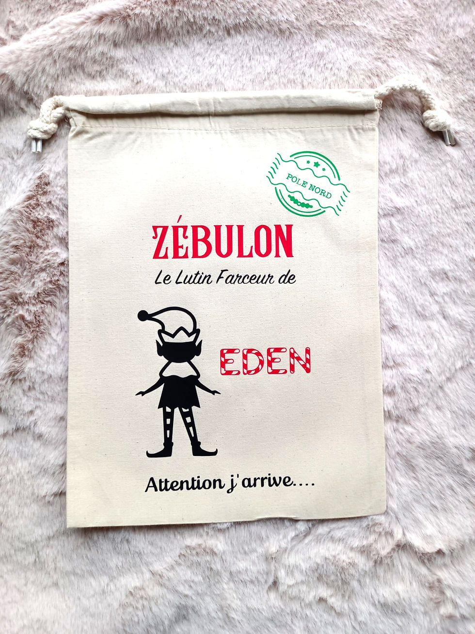 POCHON PERSONNALISÉ DU LUTIN FARCEUR