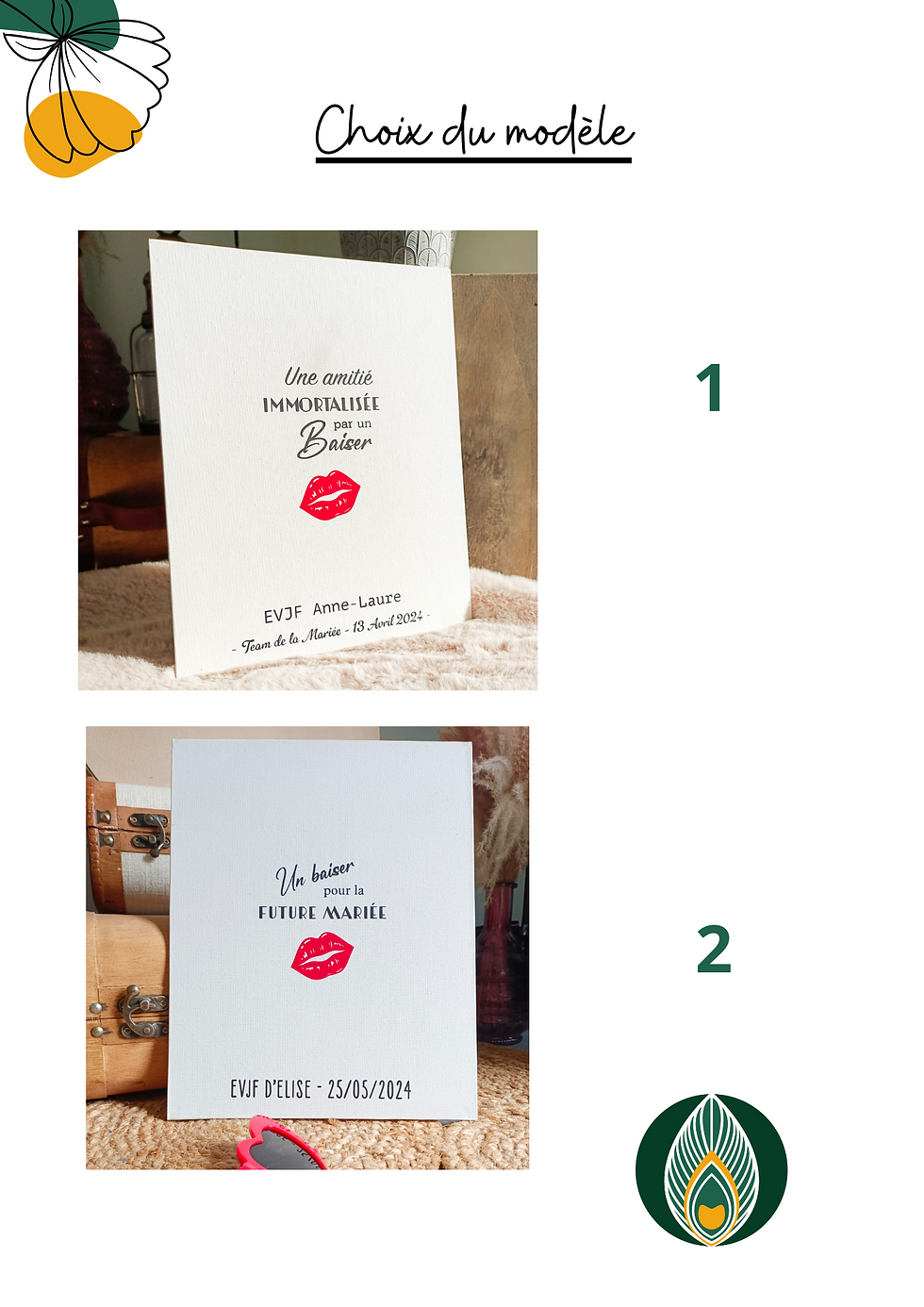 Miniature : TOILE A BISOUS EVJF