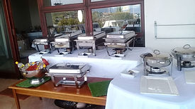 Buffet setup for thymekitchen full house menu
