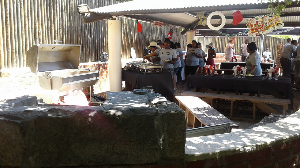 Thymekitchen spit braai setup in the southern suburbs of Cape Town