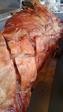 Thyme Kitchen team cooking on-site spit braai for event in Cape Town