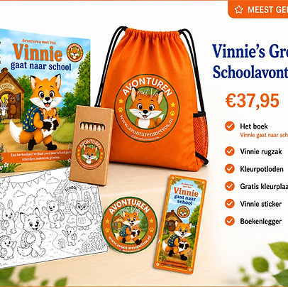 Vinnie gaat naar school | Vinnie's Grote Schoolavontuur pakket